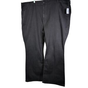 Old Navy NEW Sz 30 High-Rise Flare 52" waist Black Jeans Comfort School Normcore